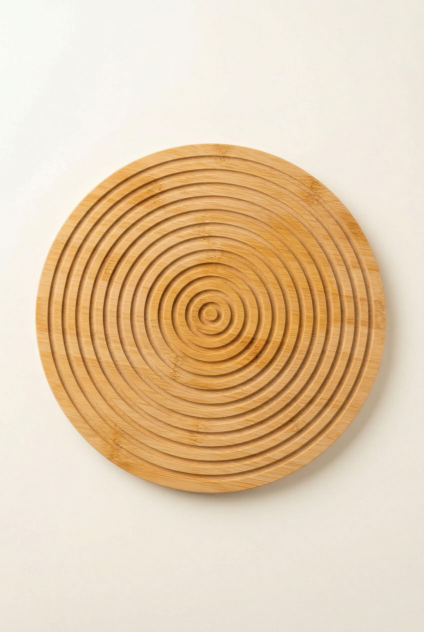 28 Cm Yuvarlak Bambu Sunum Tahtası KOD: TUTKU-2222