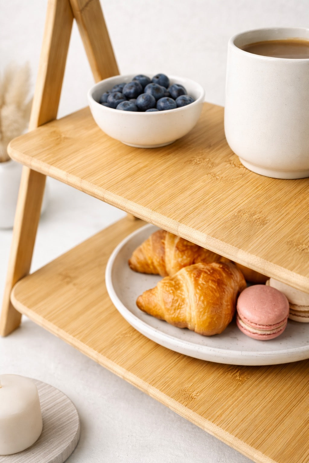 2 Katlı Bambu Sunumluk & Çok Amaçlı Organizer