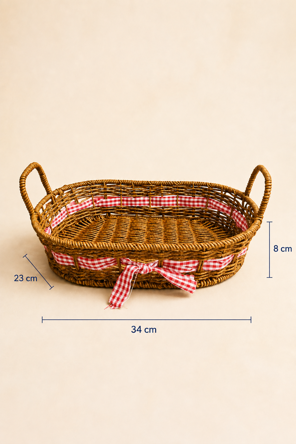 Hasır Sepet Oval (34×23×7 Cm) - 2. görsel