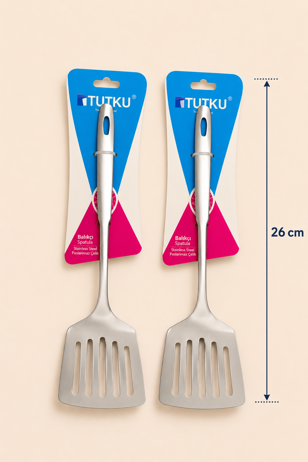 Çelik Servis Kaşığı Süzgeçli 26 Cm KOD: TUTKU-3336