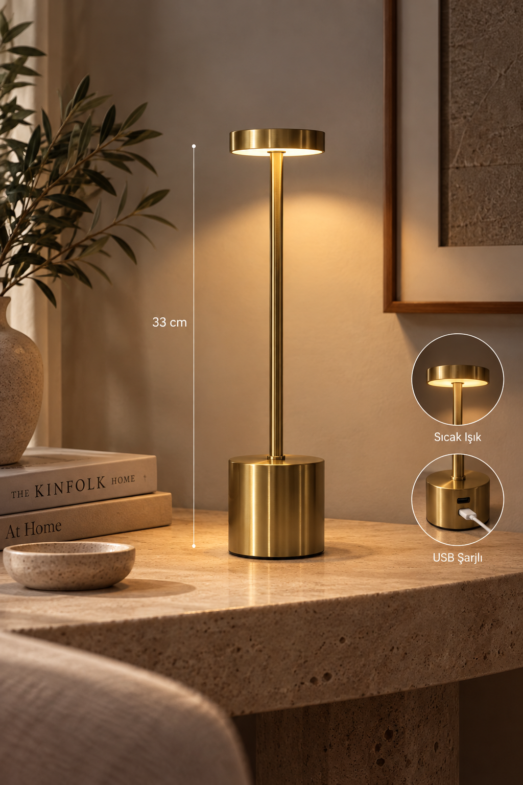 Dekoratif Led Metal Masa Lambası - 2. görsel