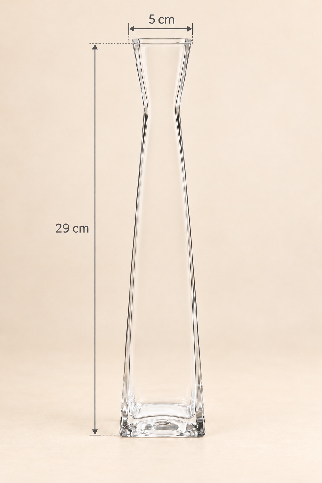 Cam Uzun Vazo Küçük - 29 cm *MV-2899* 24*