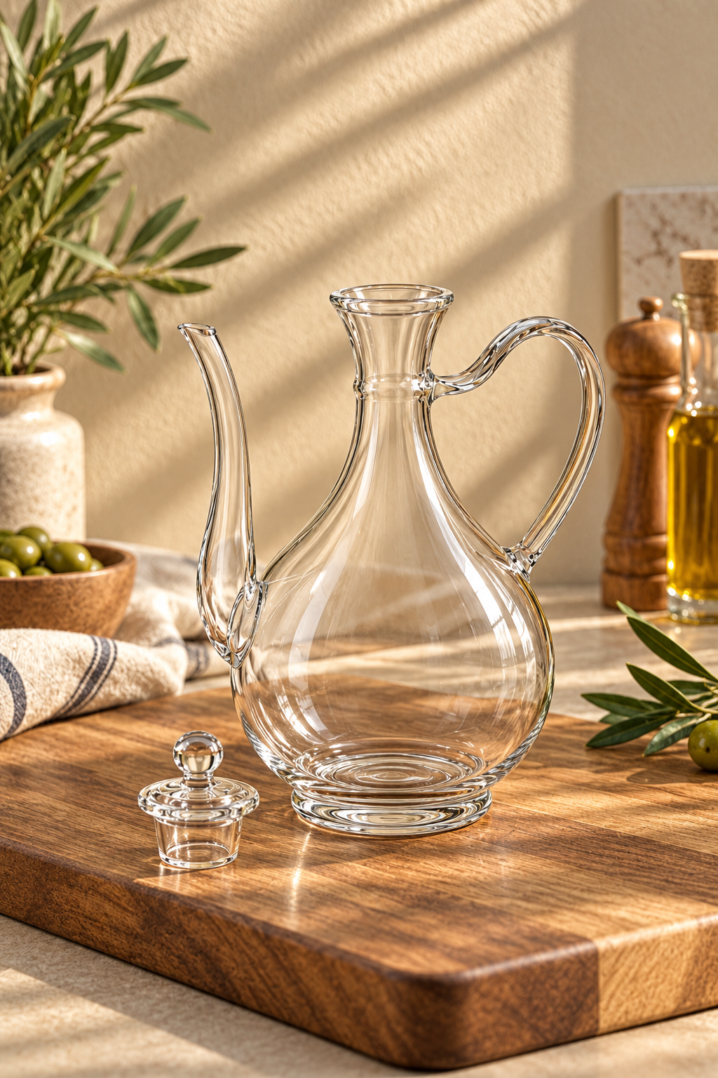 Cam Yağlık İbrik 750 ml - 18 cm *RZ-1012*24* TUTKU-3957