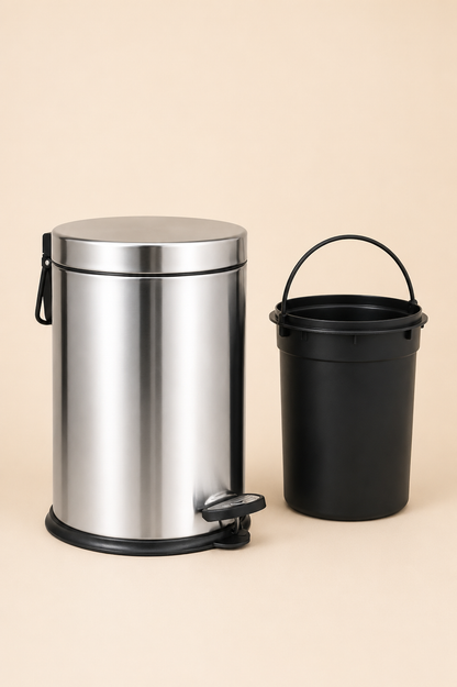 Mikro 8L Paslanmaz Çöp Kovası Pedallı-001907
