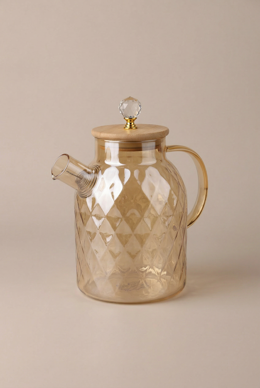 1600 Ml Isıya Dayanıklı Gold Cam Demlik KOD: GPH102-3/L1HA