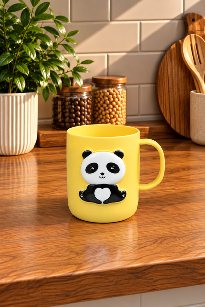 Kulplu Pandalı Plastik Kupa  400ML*45229* KOD: TUTKU-3760