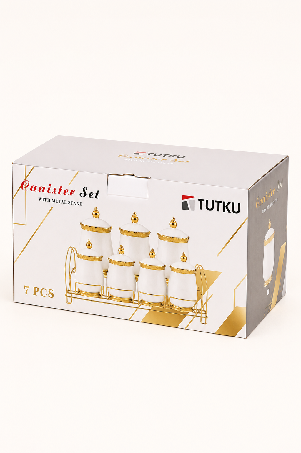 Metal Standlı 7'li Porselen Baharatlık KOD: TUTKU-2796