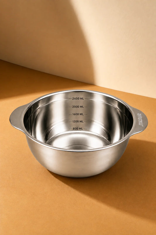 Paslanmaz Çelik 2400 Ml Ölçülü Kap 27 Cm KOD: TUTKU-3531