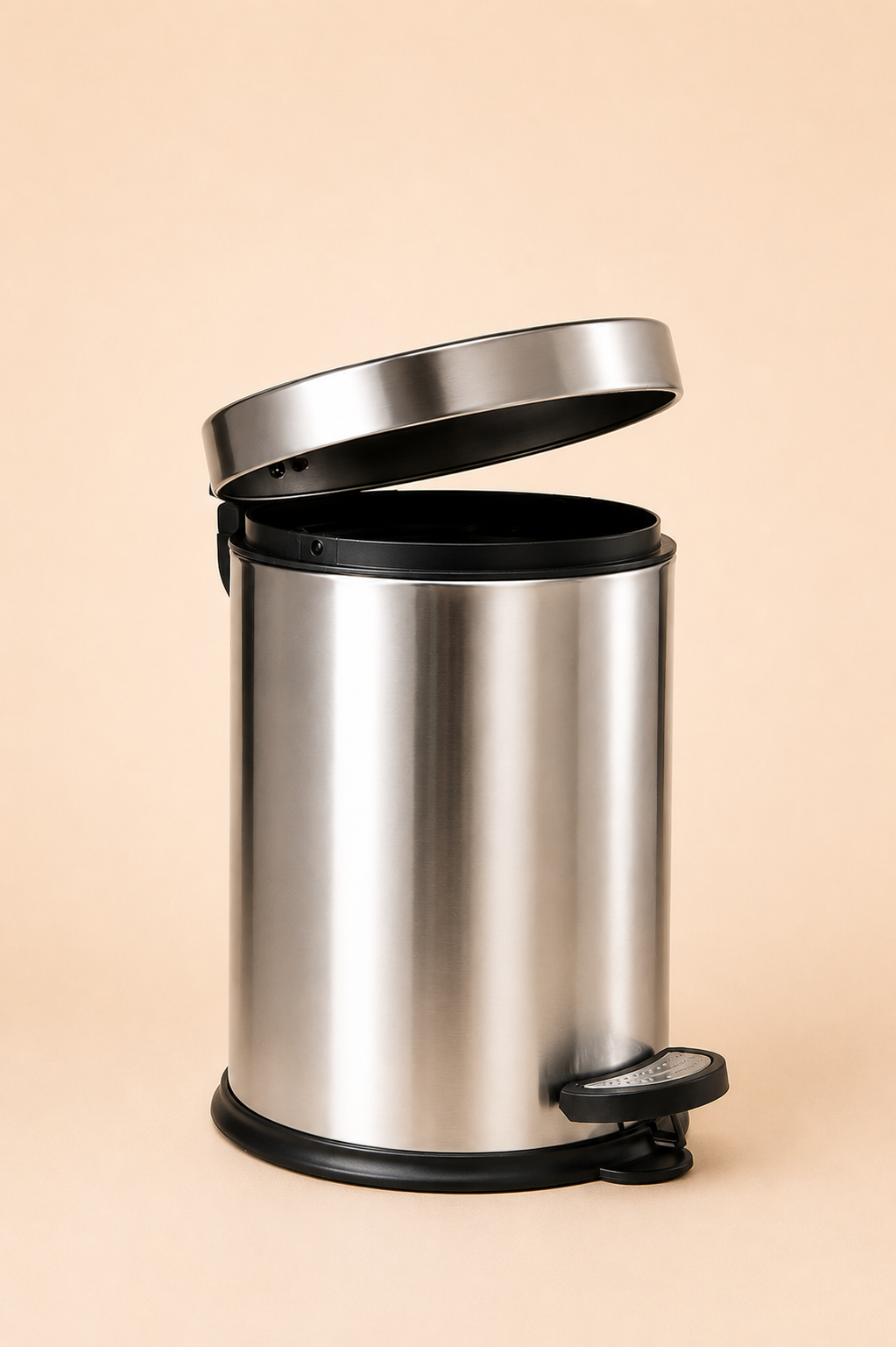 Mikro 5L Paslanmaz Çöp Kovası Pedallı-001904