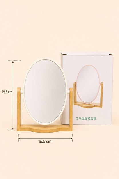 Ahşap Ayaklı Oval Ayna KOD: TUTKU-755