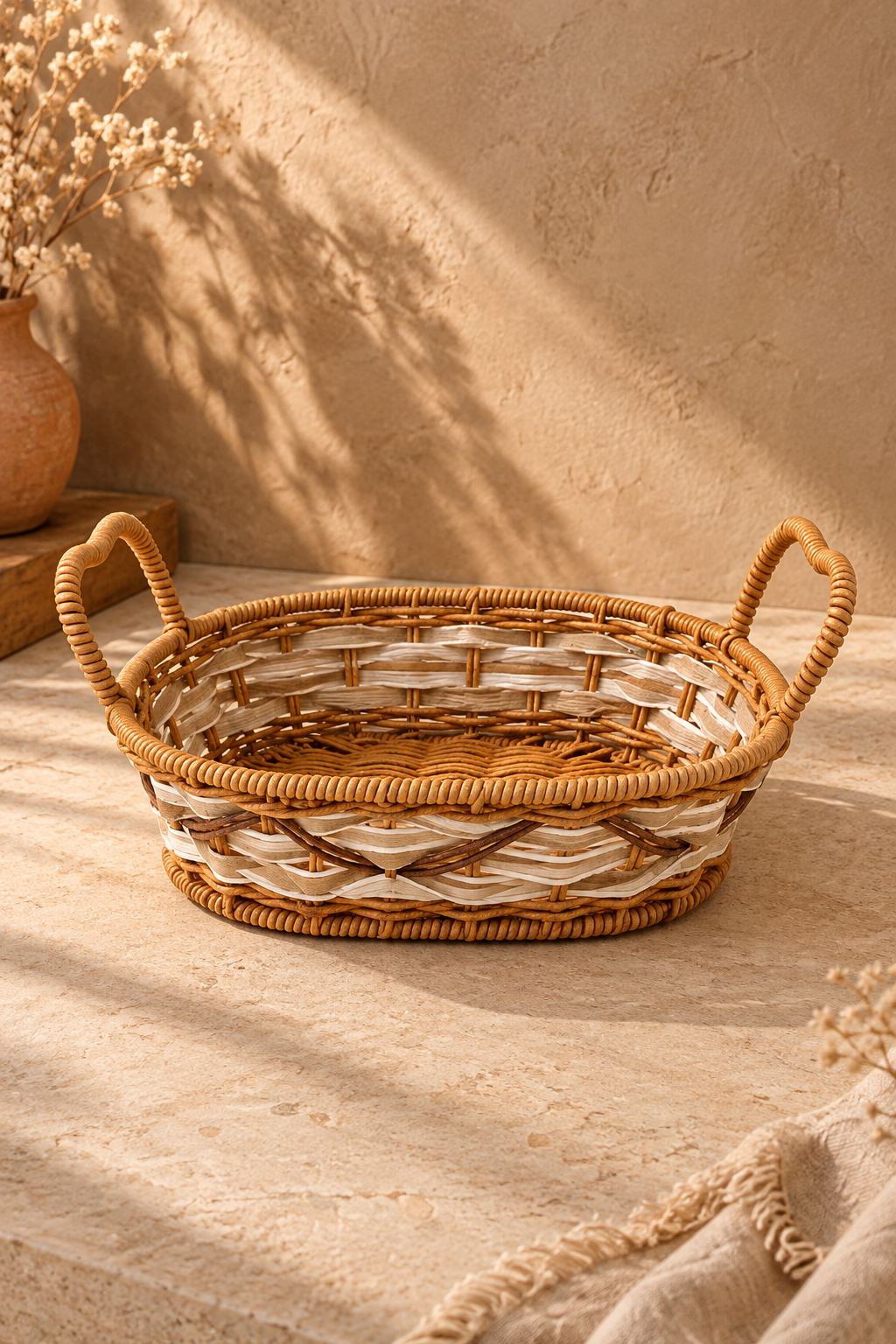 Hasır Sepet Oval (24×18×7 Cm) *B46970S *60* KOD: TUTKU-3607