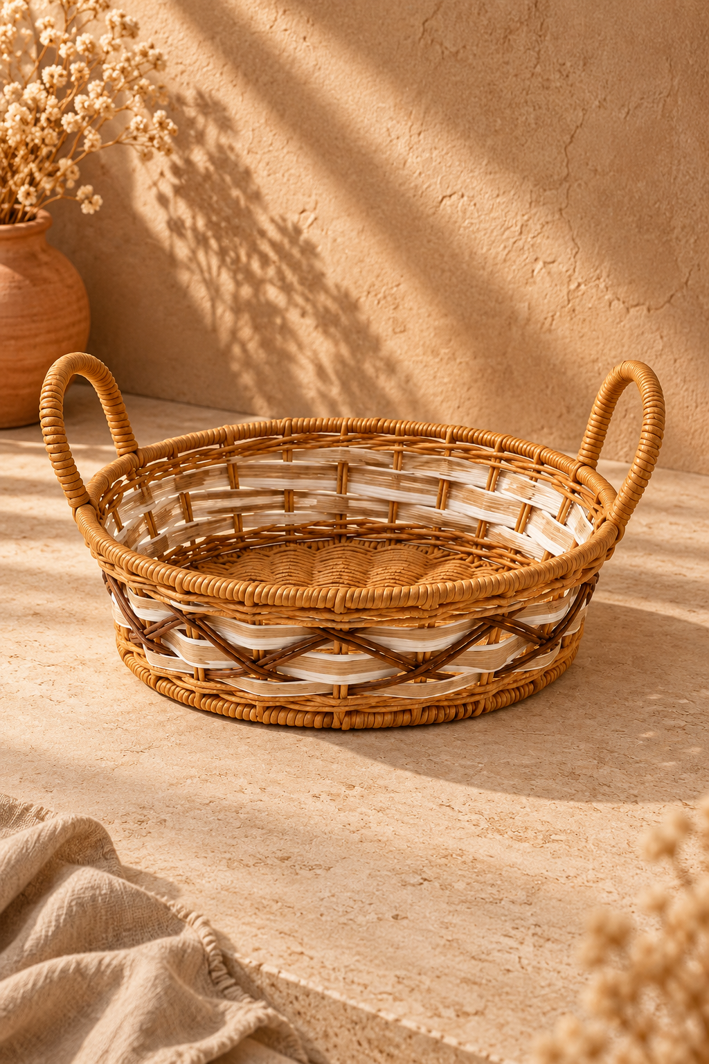 Hasır Sepet Yuvarlak (22×7 Cm)*B46972S *60* KOD: TUTKU-3609