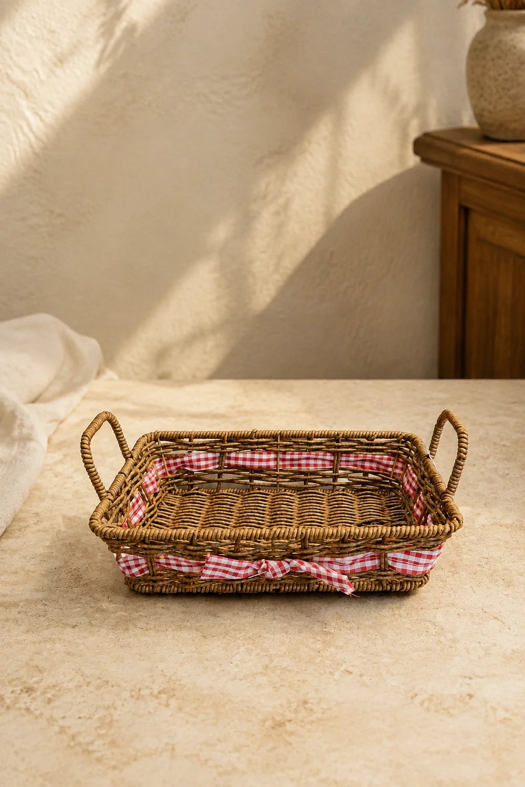 Hasır Sepet Dikdörtgen (28×19×6.5 Cm) *B46745S *60* KOD: TUTKU-3617