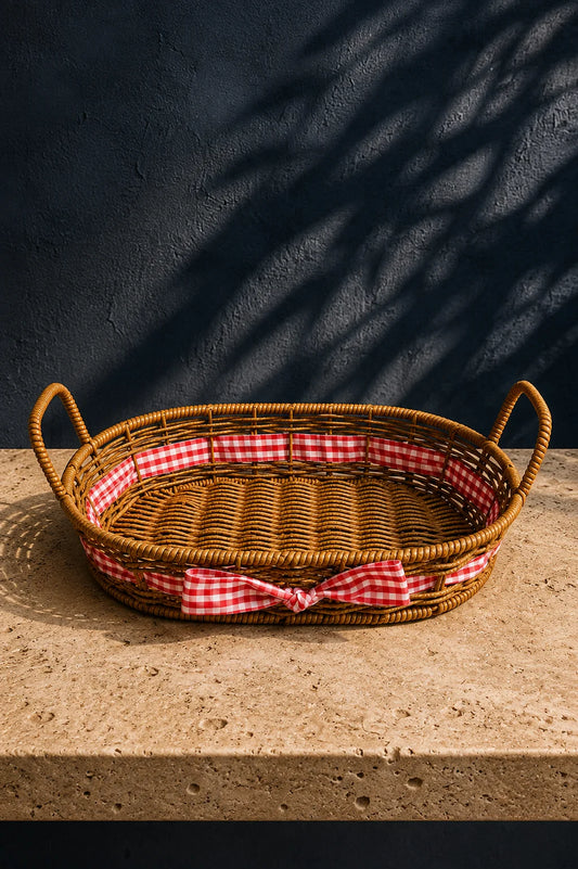Hasır Sepet Oval (28×19×7 Cm) *B46746S *60* KOD: TUTKU-3619
