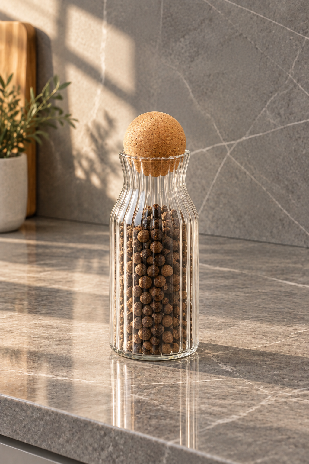 Top Kapaklı Cam Kavanoz 500 Ml KOD: TUTKU-2126