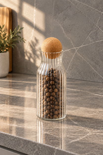 Top Kapaklı Cam Kavanoz 500 Ml KOD: TUTKU-2126