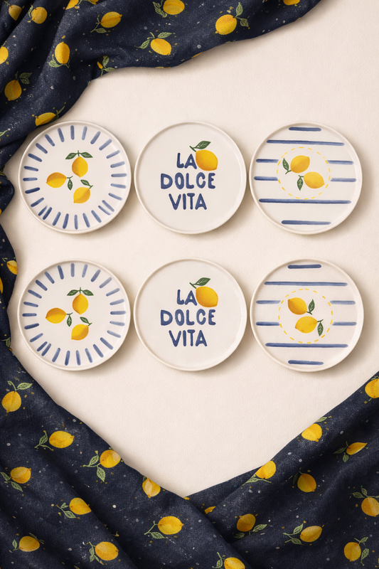 Lime Serisi 6'lı Pasta Tabağı - 20 Cm