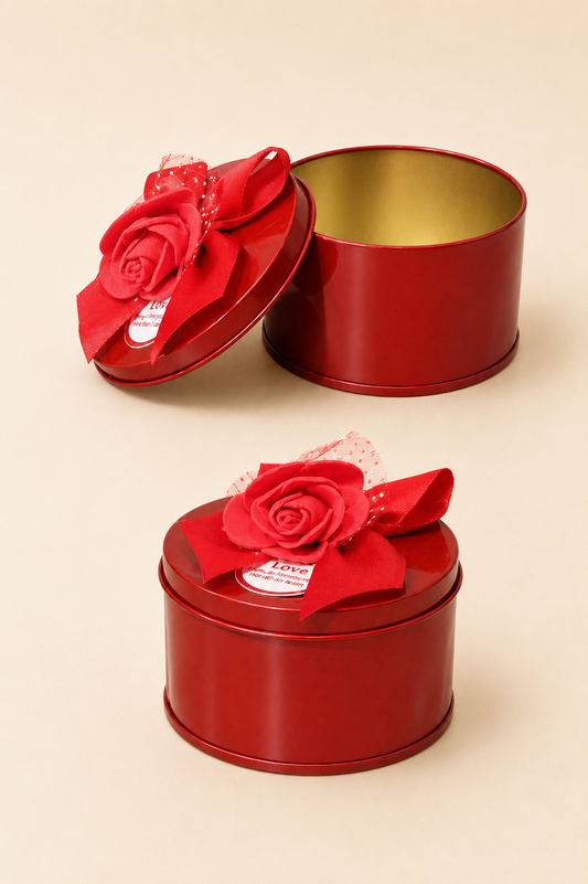 Kurdelalı Metal Küçük Kutu (7x4 Cm) KOD: TUTKU-2734