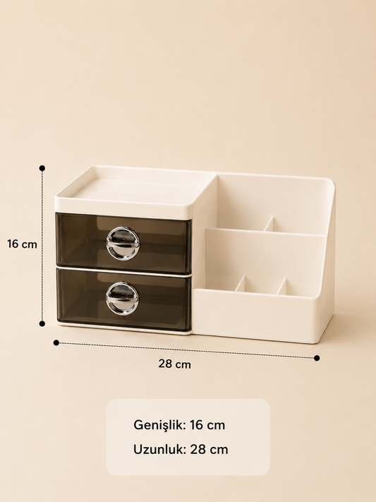 2 Çekmeceli 5 Bölmeli Organizer KOD: TUTKU-3244