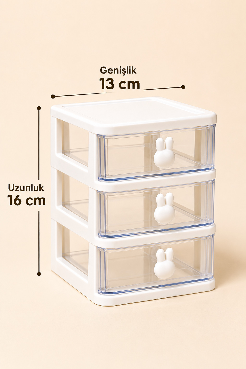 3 Çekmeceli Organizer KOD: TUTKU-3242