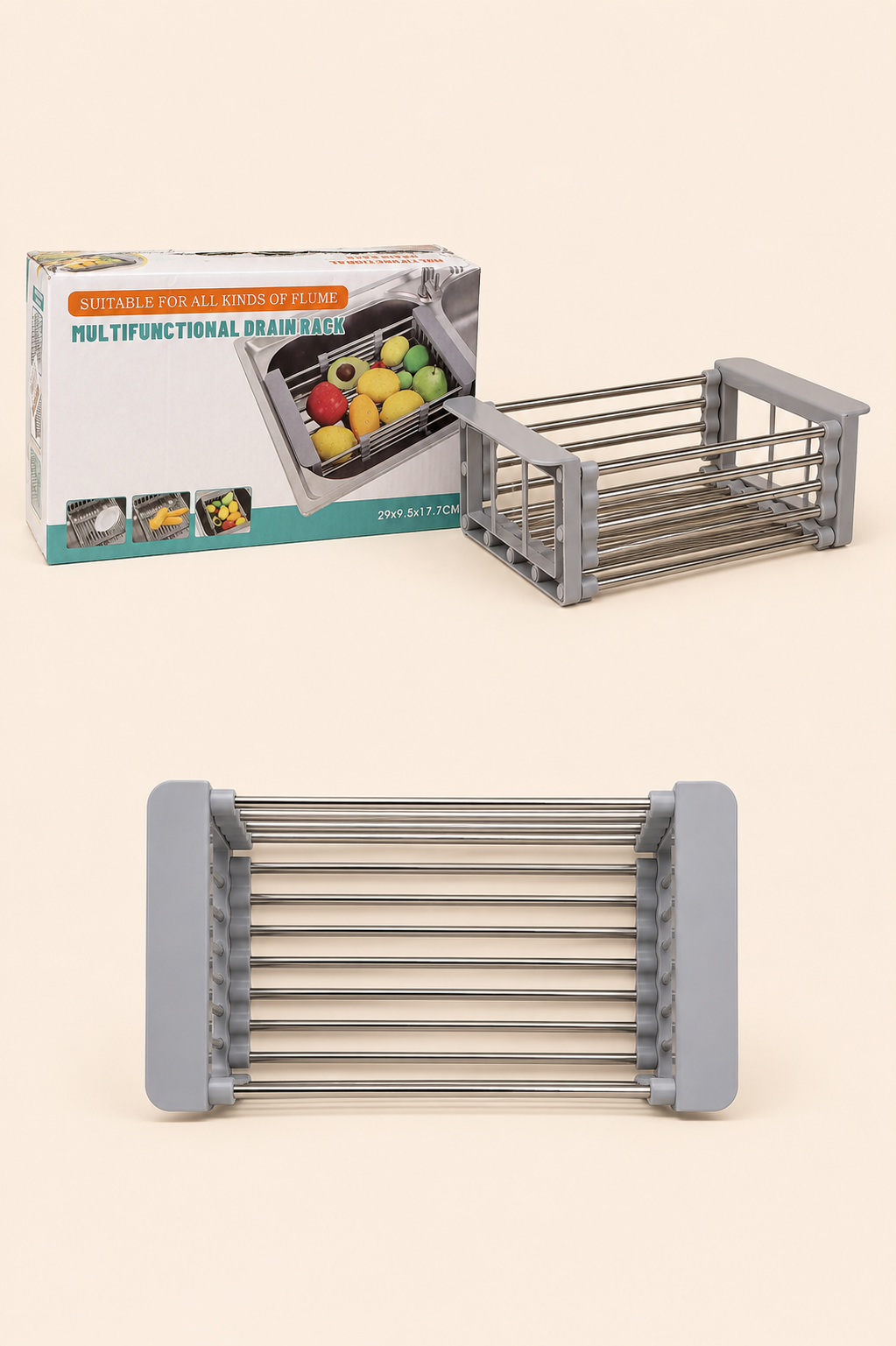 Çelik Katlanır Lavabo Süzgeci KOD: TUTKU-3278