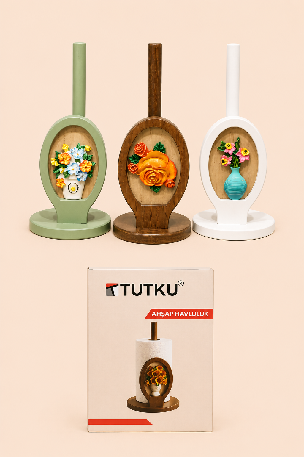 Ahşap Dekoratif Havluluk KOD: TUTKU-3247