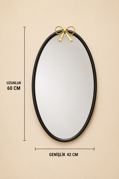 Dekoratif Duvar Aynası Oval (62X40 Cm)  KOD: TUTKU-3206