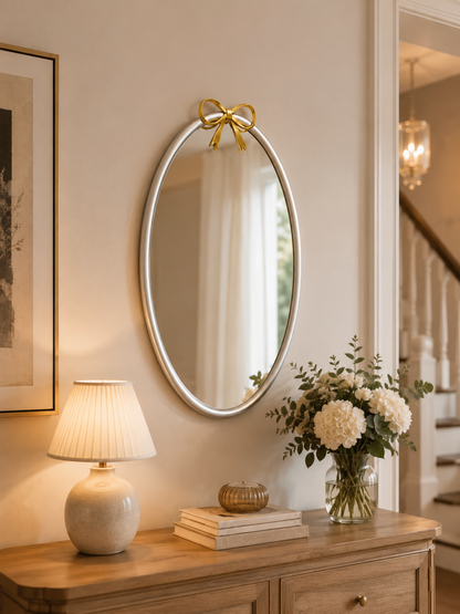 Dekoratif Duvar Aynası Oval (62X40 Cm)  KOD: TUTKU-3206