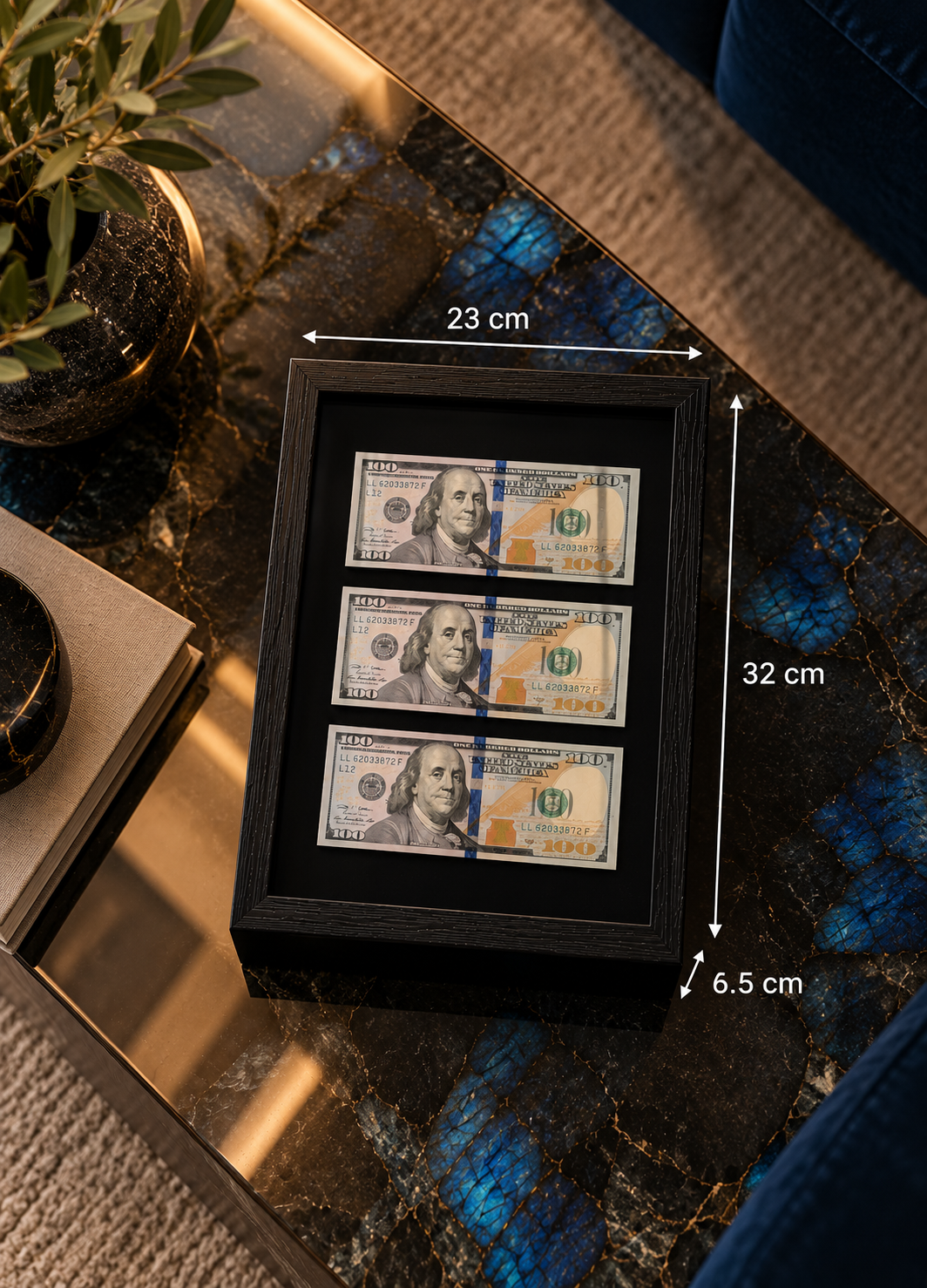 Dekoratif Dolar Para Tablosu *45922*24* TUTKU-3924