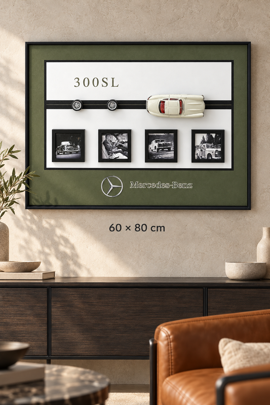 Klasik Araba Temalı Kabartmalı 3D Dekoratif Tablo *45926*6* TUTKU-3929