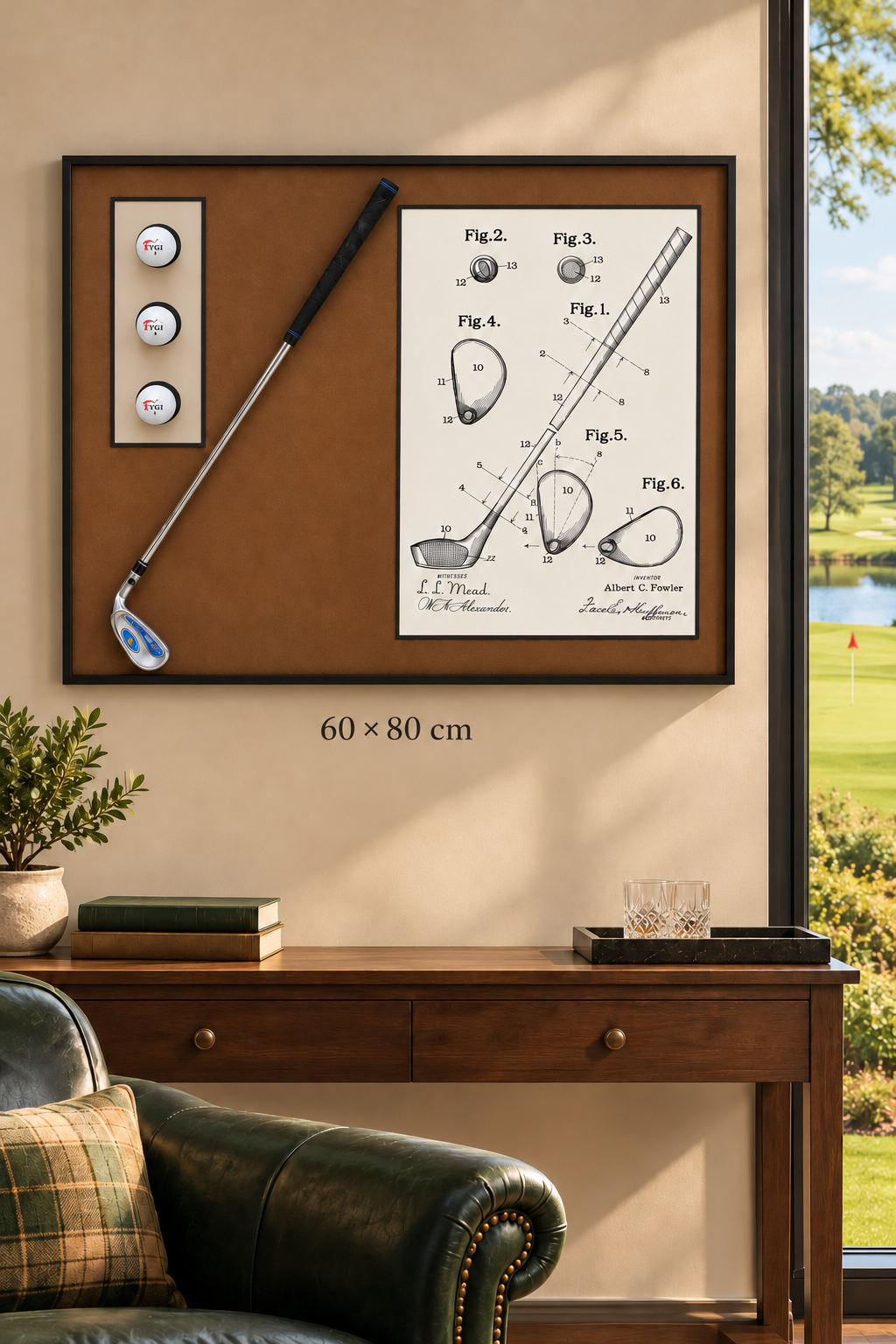 Golf Temalı Kabartmalı 3D Dekoratif Tablo *45927*6* TUTKU-3930