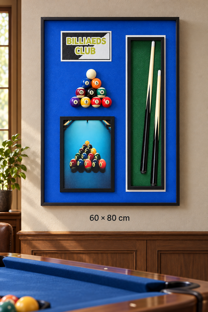 Kabartmalı Bilardo Temalı Dekoratif Tablo *45933*6* TUTKU-3935