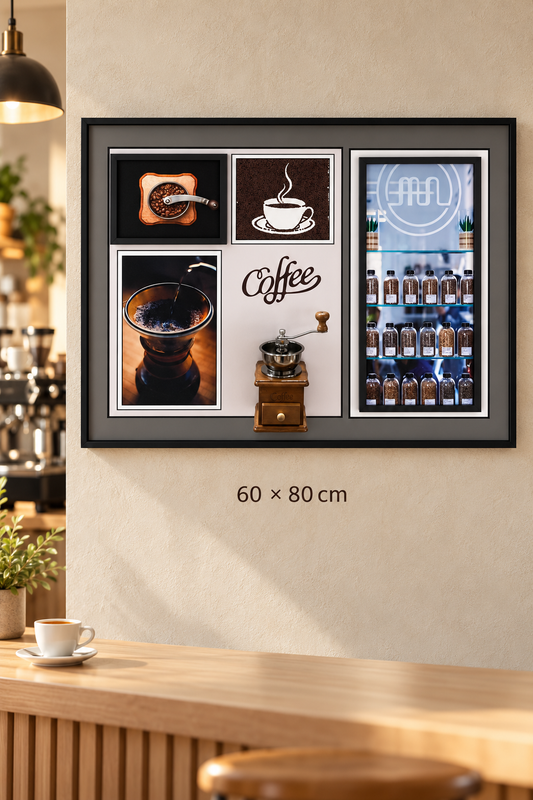 Kabartmalı Kahve Temalı Dekoratif Tablo *45934*6* TUTKU-3936
