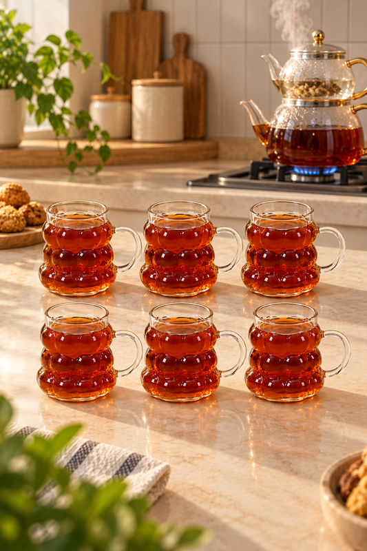 90 Ml Küçük Boy Kahve Yanı Üzüm Kupa KOD: TUTKU-1841