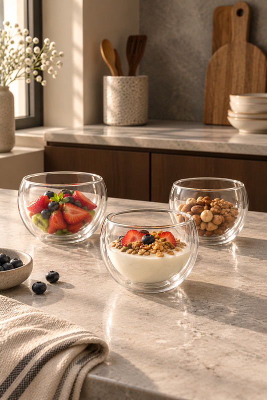 Çift Cidarlı Kase 350 Ml KOD: TUTKU-2324