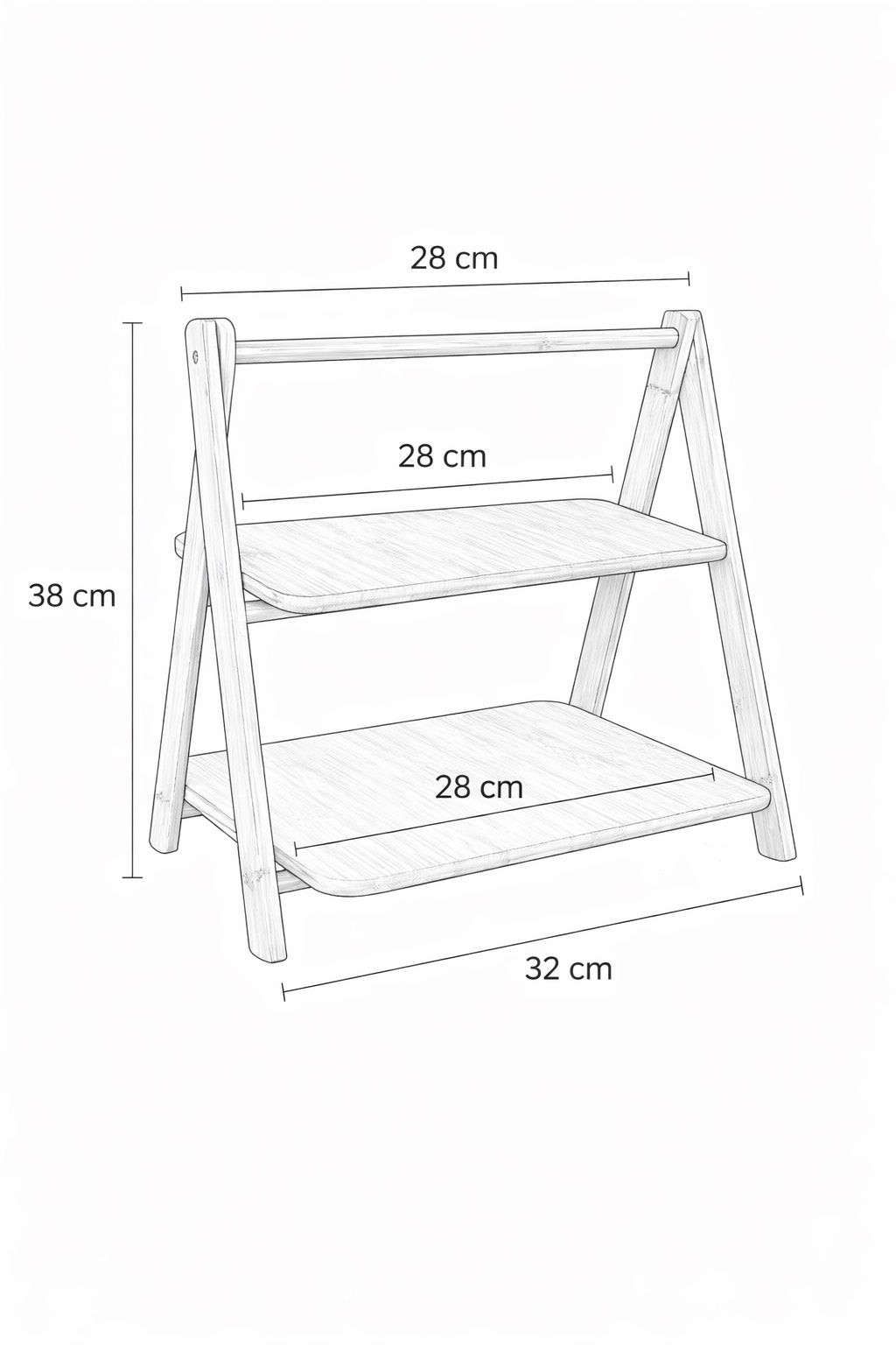 2 Katlı Bambu Sunumluk & Çok Amaçlı Organizer