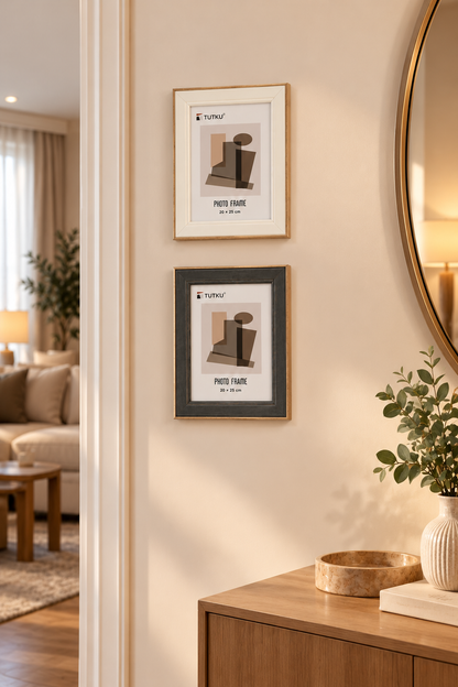 Ahşap 2 Renk Çerçeve 20*25 KOD:TUTKU-3460