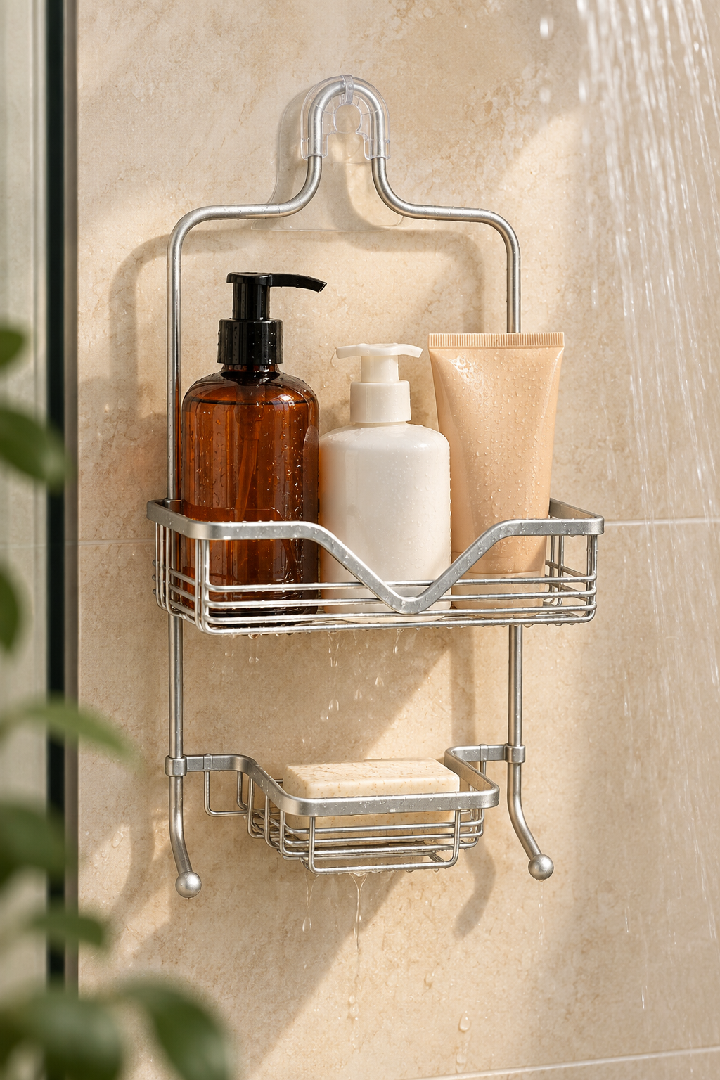 Alüminyum Banyo Rafı 2 katlı  KOD: TUTKU-3575