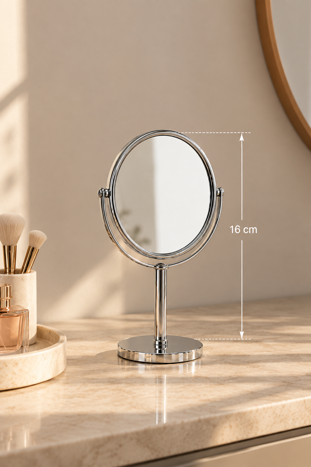 Metal Ayaklı Oval Ayna