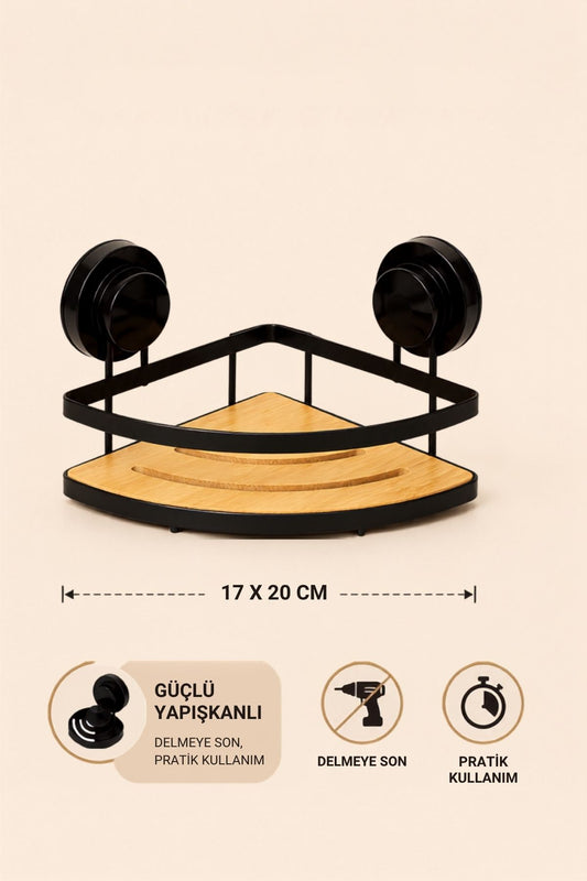 Metal Bambu Banyo Rafı Tekli KOD: TUTKU-3573