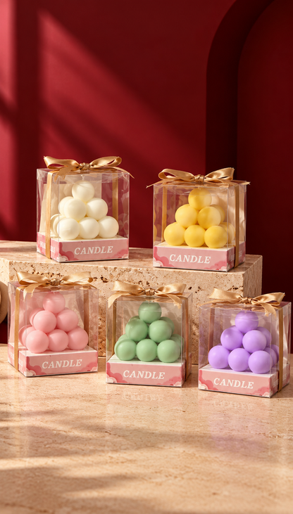 Ofset Kutuda Üçgen Bubble Mum (10x7 Cm) *0561* KOD: TUTKU-2505
