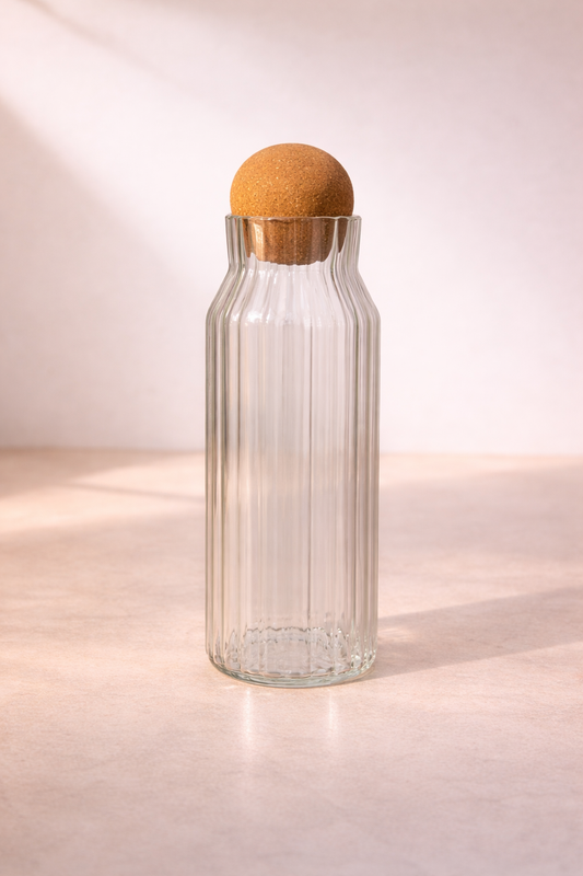 1080 Ml Mantar Kapaklı Cam Kavanoz - 26 Cm KOD: JML-A-RM010