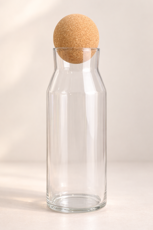 1050 Ml Mantar Kapaklı Cam Kavanoz - 22 Cm KOD: JML-A-RM027