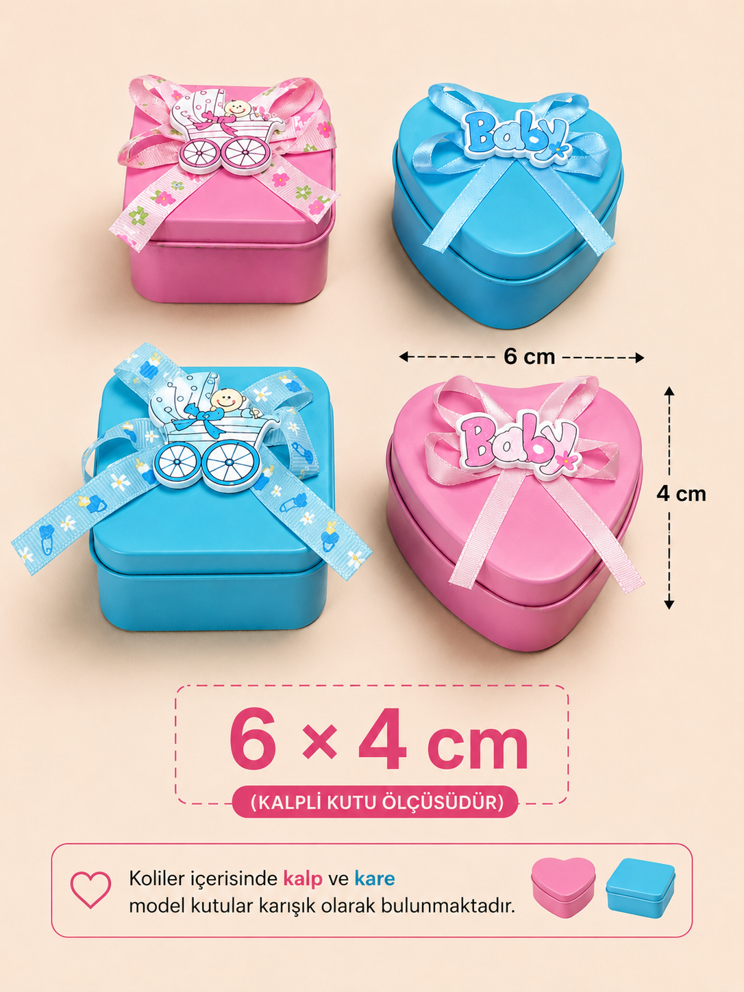 Kurdelalı Baby Metal Mini Kutu KOD: TUTKU-2853