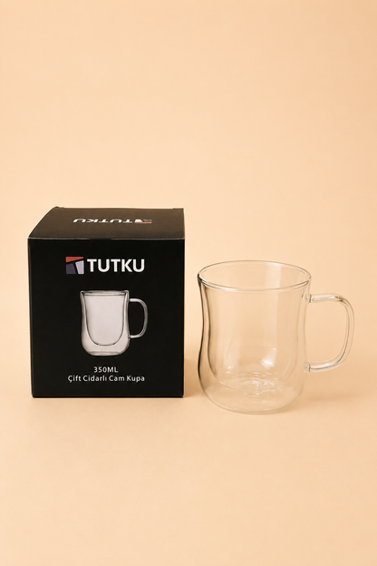 Çift Cidarlı Cam Kupa KOD: TUTKU-1460