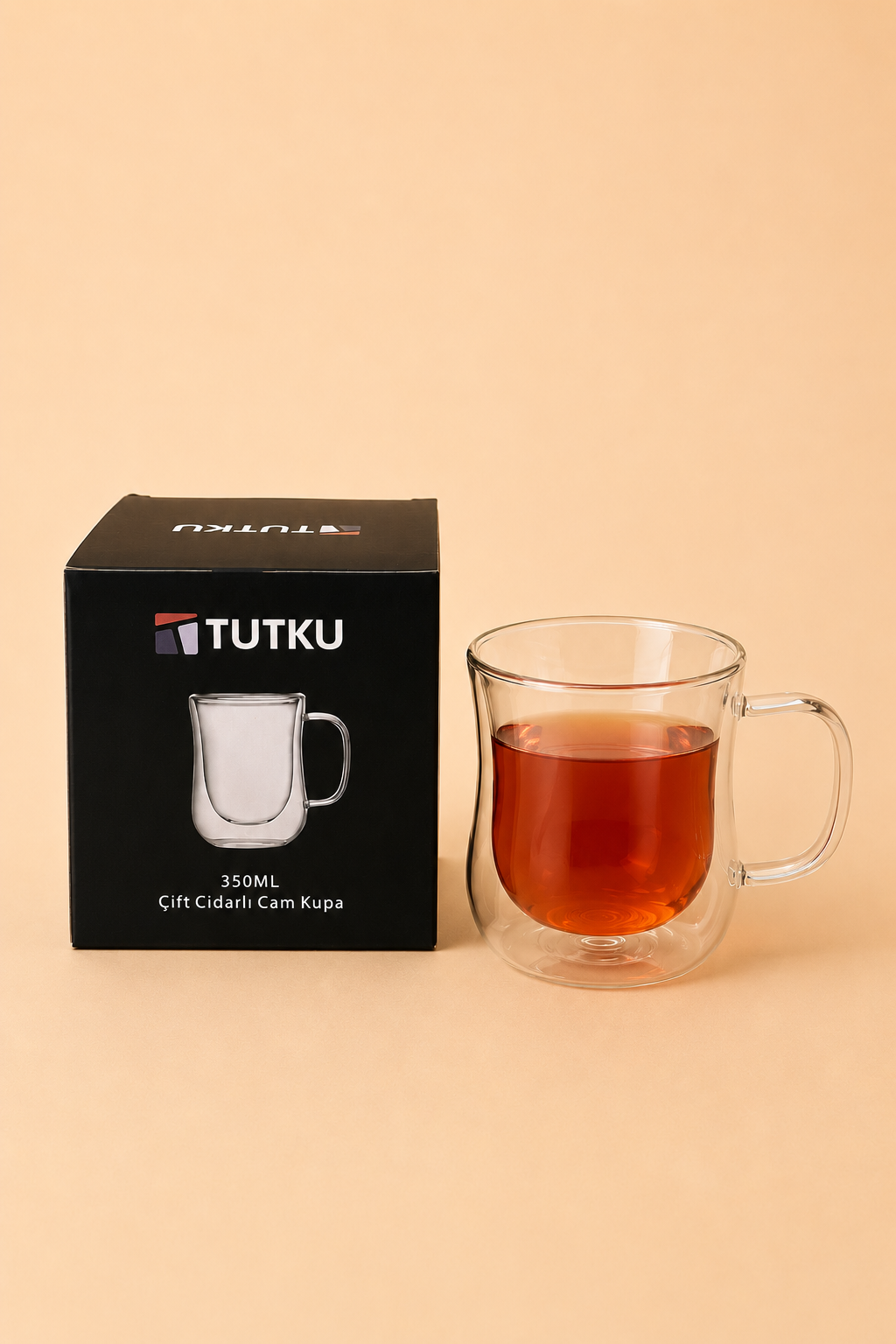 Çift Cidarlı Cam Kupa KOD: TUTKU-1460