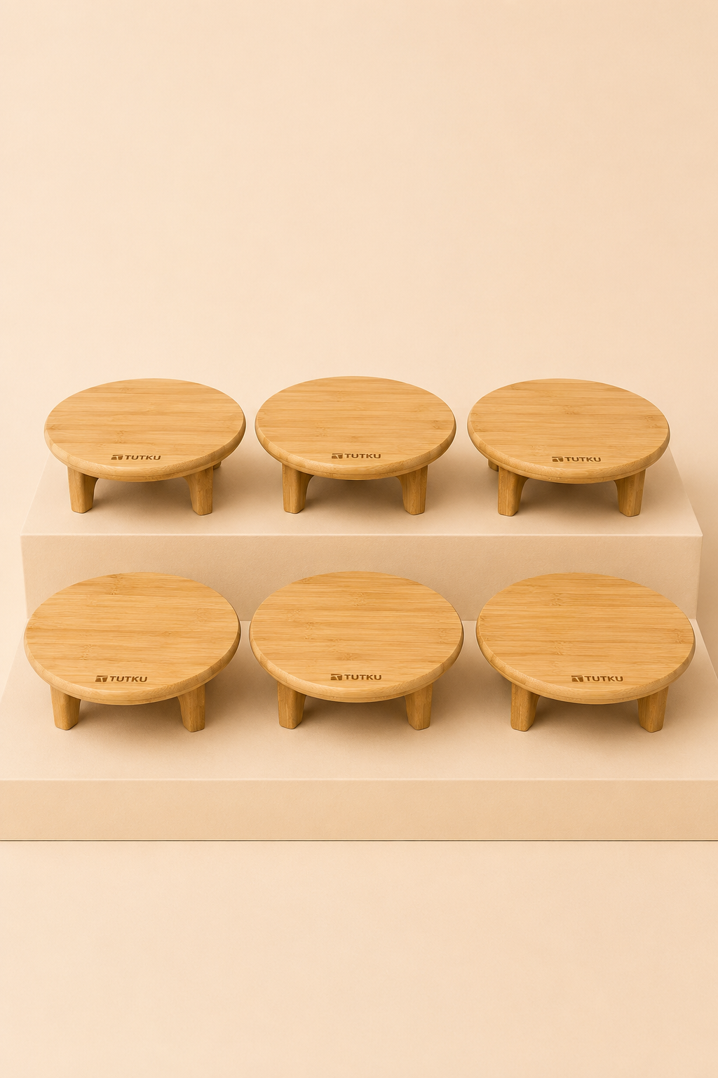 Bambu Ayaklı Sunumluk 19 Cm KOD: TUTKU-2236