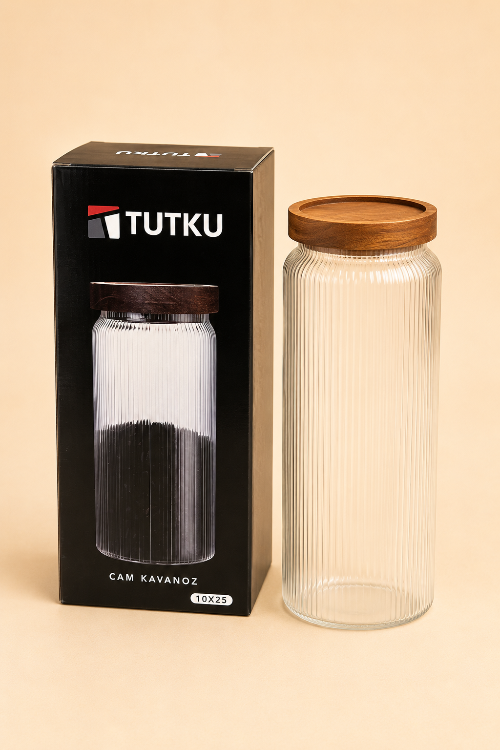 Akasya Kapaklı Cam Kavanoz KOD: TUTKU-3050