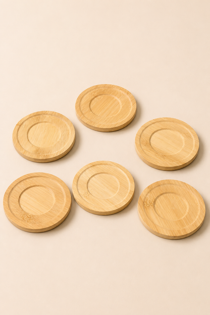 11,5 Cm Bambu Yuvarlak Çay Tabağı (Adet) KOD: TUTKU-1150