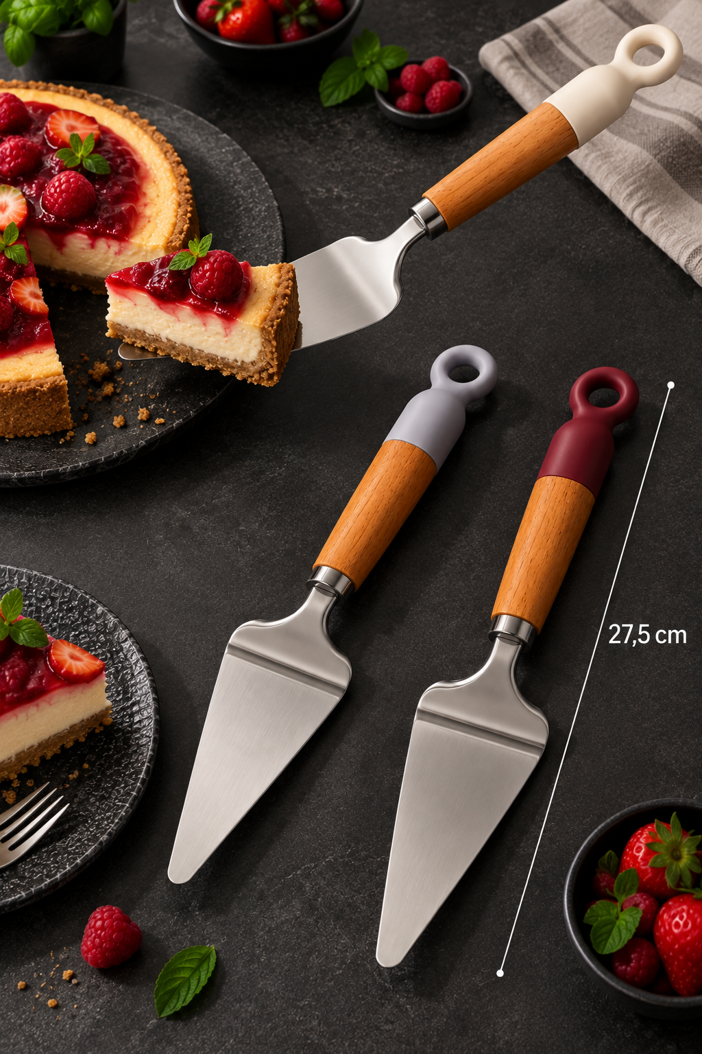 27 Cm Ahşap Saplı Spatula - 2. görsel
